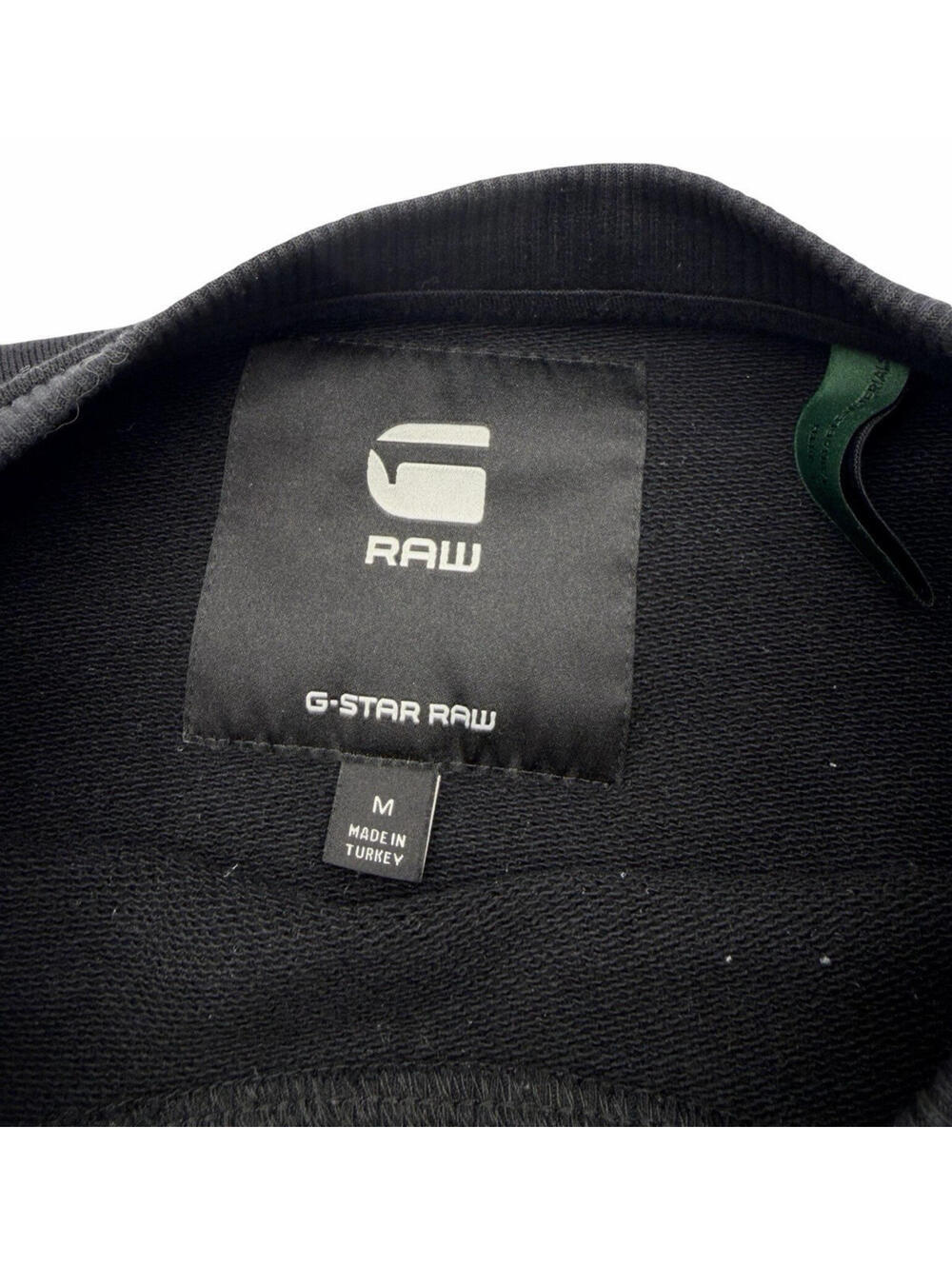 G-Star RAW Loose Tape Sweater Sweatshirt Black Size M - Picture 3 of 6